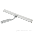 Heavy-Duty Bathroom Squeegee For Shower Glass Stainless Steel Shower Squeegee With Storage Hook Factory